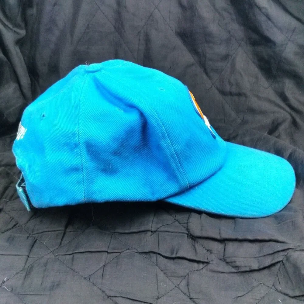 M&M's Crispy Orange Character Hat 1999 Mens Adjustable Blue Baseball Cap